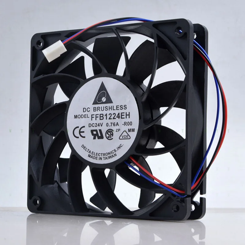 H  1 pcs  FOR Delta FFB1224EH 12025 24V 0.76A inverter detection alarm violent fan.