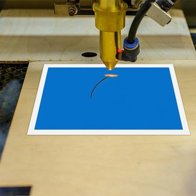 6 Pieces 3 Colors Laser Engraving Marking Paper Fiber Laser Engraver Paper For Engraving On Metal Ceramics Glass Laser Cutting