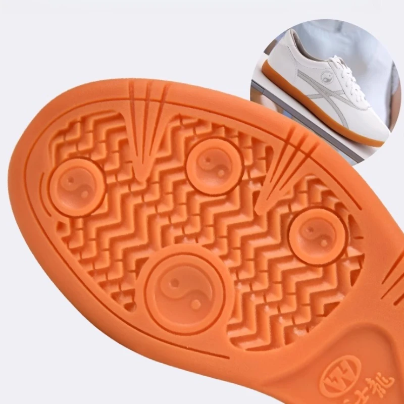 Scarpe Tai Chi in vera pelle di vacchetta sintetica per Kung Fu Wushu Arti marziali Suola morbida e flessibile Leggera Uomo Donna