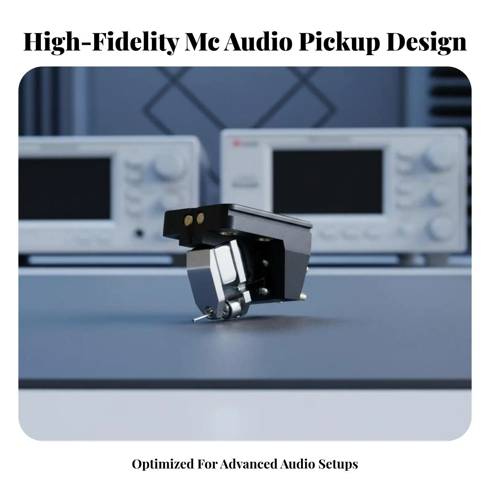 Moving coil phonograph head, stereo sound, high output power,