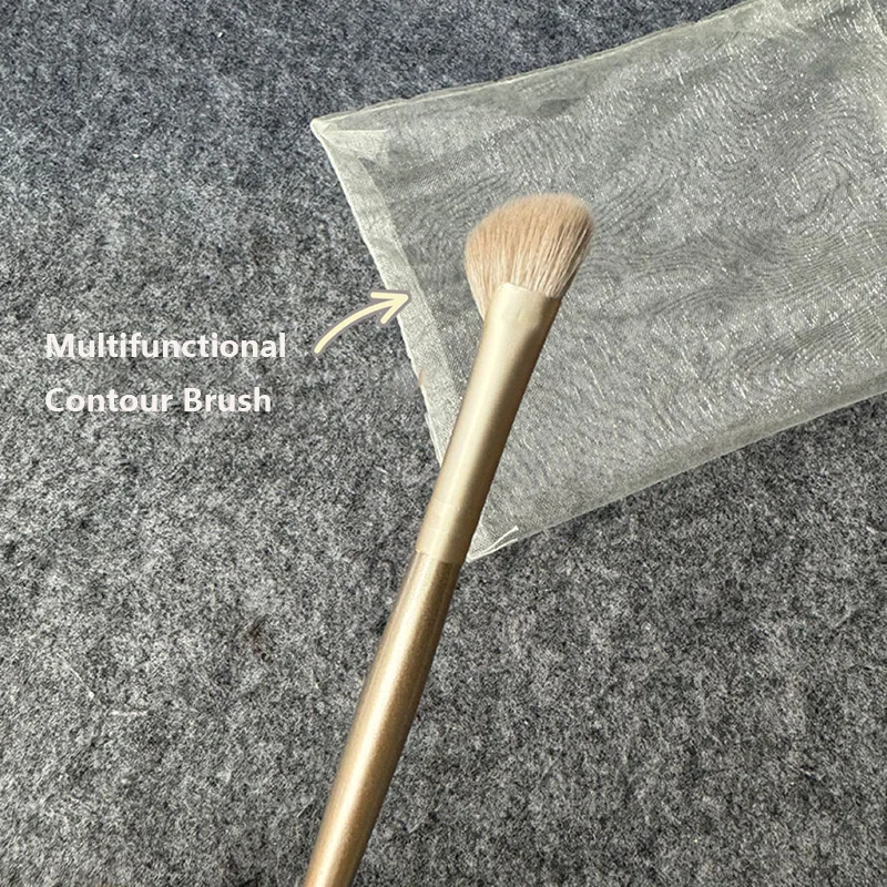 3 pçs pincéis de contorno de nariz- cerdas macias para destacar sombreamento e mistura pincel de maquiagem profissional para esculpir rosto preciso