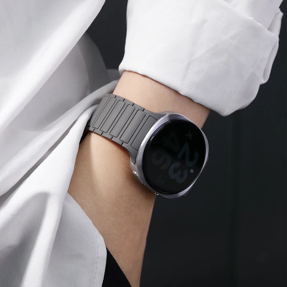Keine Lücken Magnetband für Samsung Galaxy Watch 8 Classic 46 mm/8 44 mm 40 mm Silikonschlaufe Galaxy Watch 8 Armband Correa Zubehör – Detail 9