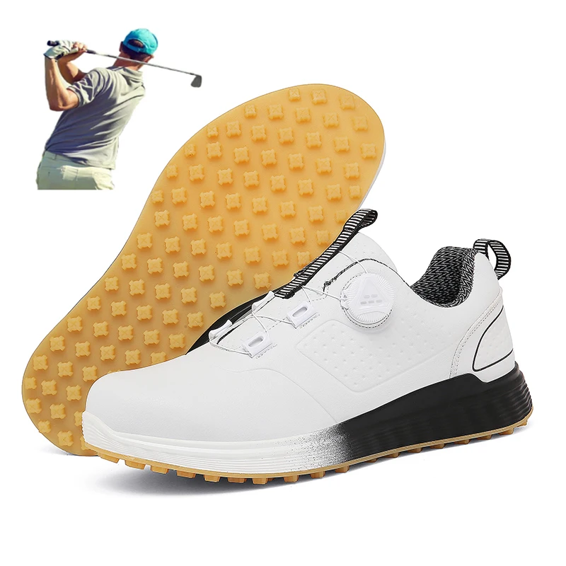 Golf Shoes Men Waterproof Golfer Couple Sport Sneakers Women\'s Golf Non Slip Golfing Shoes Outdoors Comfortable Walking Shoes