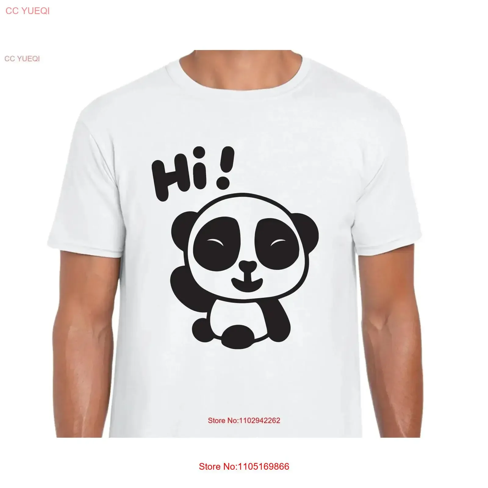 

Cute Panda T Shirt Fun Birthday vintage Washed Comfortable Stretched streetwear Casual Soft Versatile homme Slightly Stylish