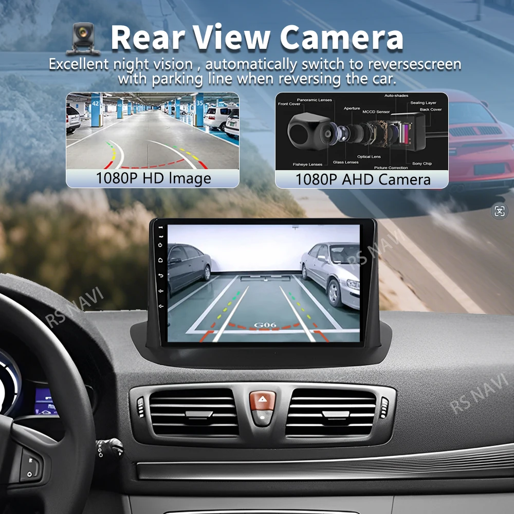 Android 16 For Renault Megane 3 2008 - 2014 2K QLED Android Car Radio Multimedia Video Player GPS AI Voice CarPlay 4G Stereo