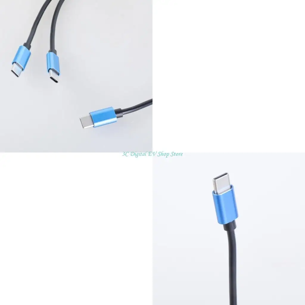 E74D USB C To Double USB C Charging And Data Cable Supports 80W Charging 480Mbps