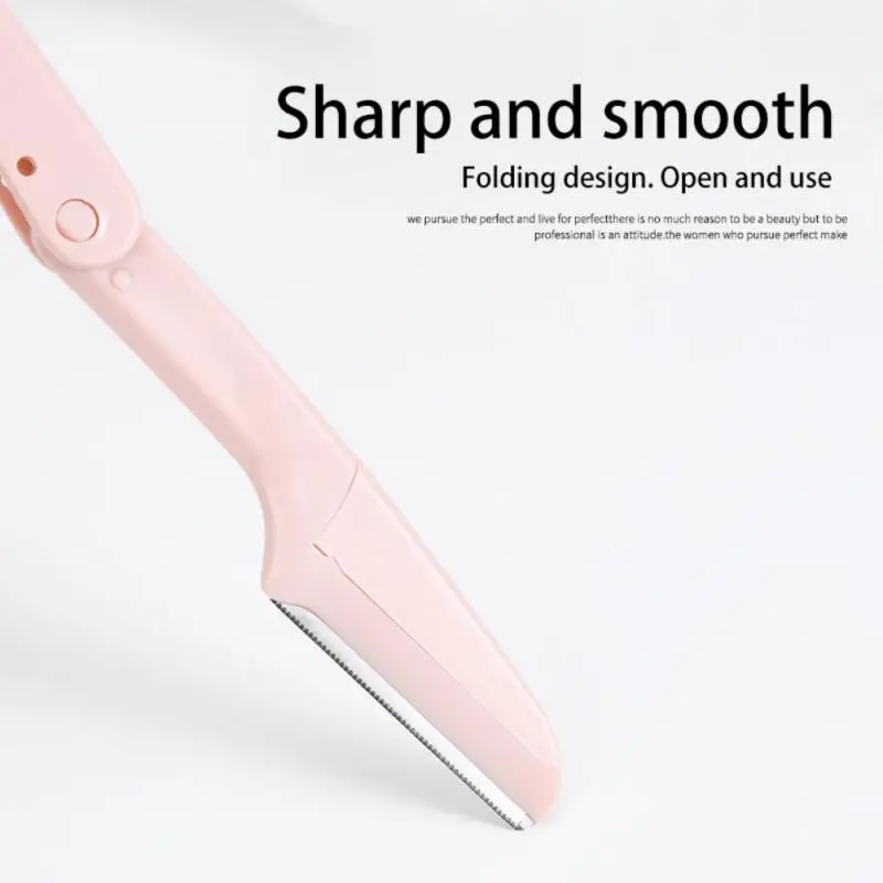 Safe Folding Ladies Face Shaver Eyebrow Trimmer Blade Anti-Scratch Razor Makeup Tools Eyebrow Trimmer Face Razor for Women