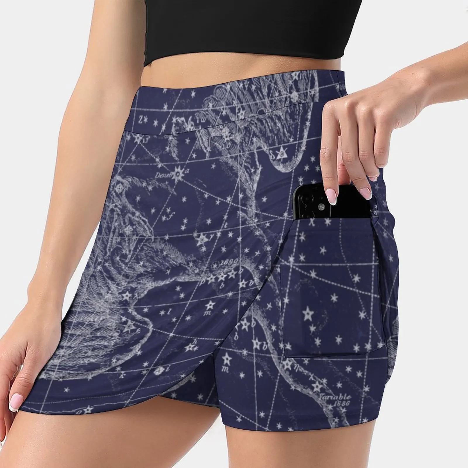 

Cygnus Astrology Summer Women'Sshorts Skirt 2 In 1 Fitness Yoga Skirt Tennis Skirts Cygnus Cygnus The Swan Swan Aquarius Pisces