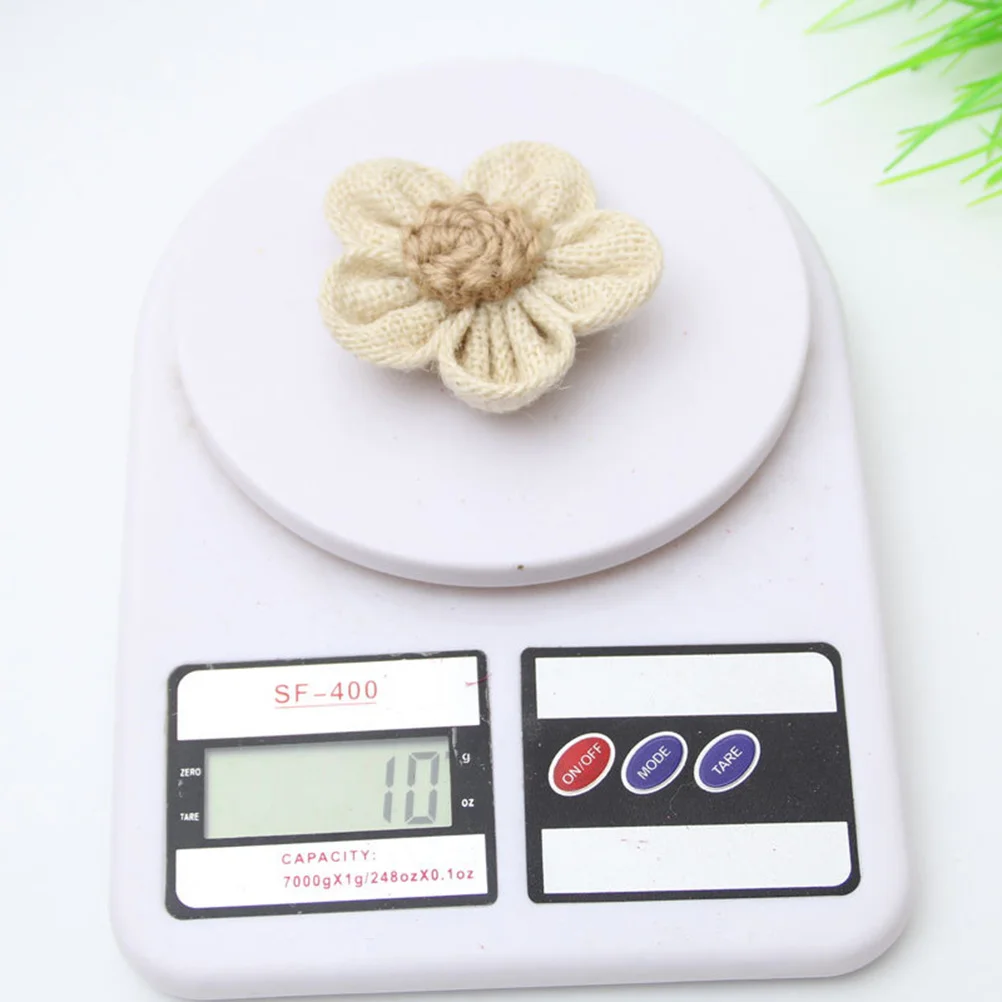 

6Pcs Simulated Lace Roses Hessian Flower Vintage Romantic Decor for Bridal Shower Wedding Party Craft Vintage Hessian Flowers