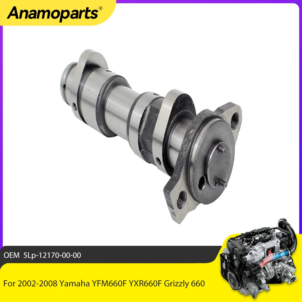 

Детали двигателя Распределительный вал для Yamaha YFM660F YXR660F Grizzly 660 Raptor 660R Rhino 660 2002-2008 годов 5Lp-12170-00-00