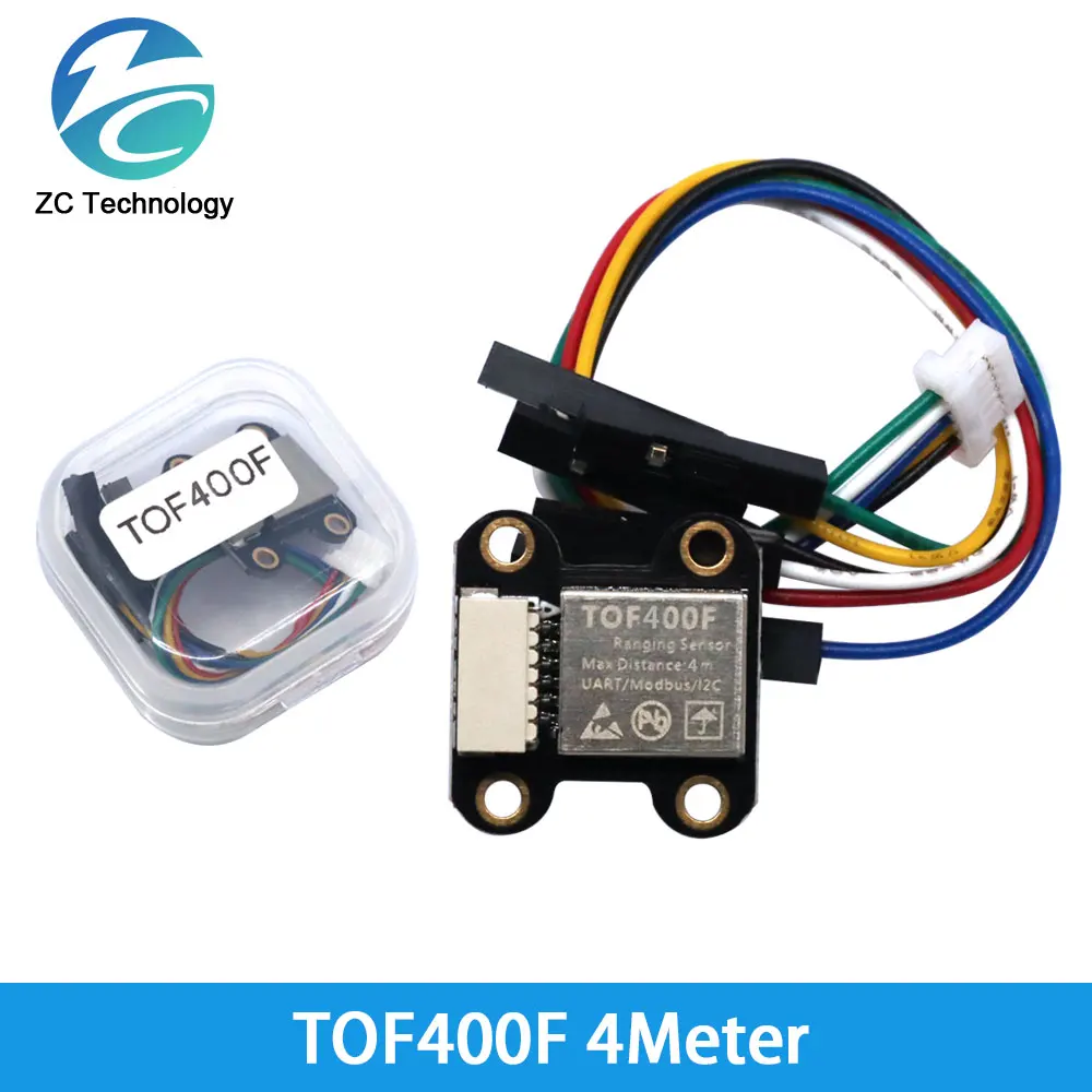 VL6180/VL53L0/VL53L1 Time-of-Flight (ToF) Laser Ranging Built-in MCU Algorithm TOF050F TOF200F TOF400F 50CM/2M/4M MODBUS/IIC I2C