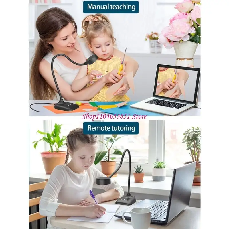 USB Document Camera CMOS Sensors clearly video For Classroom Webinar Tool 