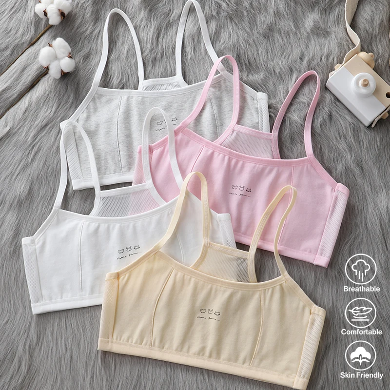Girls' Underwear for Developmental Stage Elementary School Students Summer Lightweight Junior High School Girl's Bralette with A