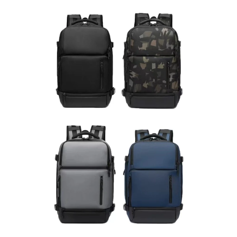 

New Fashion Sports Backpack Men's Business Travel Laptop Bag Outdoor Waterproof Backpacks College Student Schoolbag Oxford