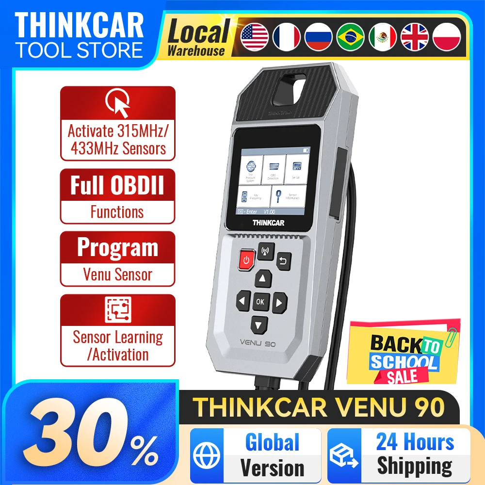 OBD2 TPMS Diagnostic Tool – Tire Pressure Sensor Relearn, Activation & Programming Scanner for Compatible Vehicles 1