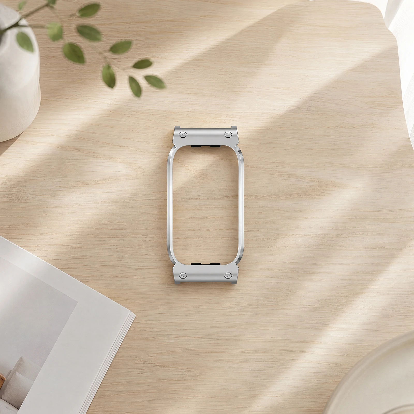 for Cirqa 20mm Metal Watch Case Bezel Frame Slim Bumper Protector Silver Black Cover