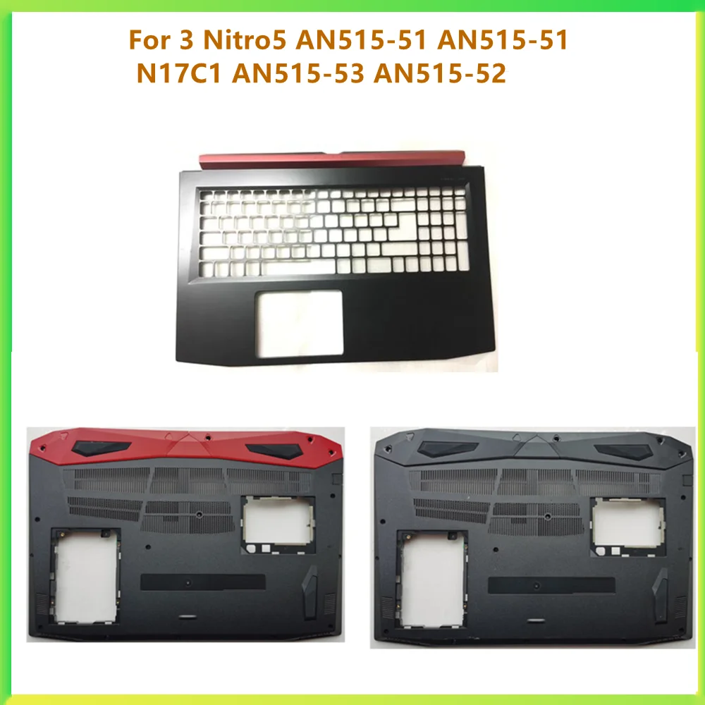 

New Laptop Top Case Palmrest Upper Bottom Cover Case For Acer 3 Nitro5 AN515-51 AN515-51 N17C1 AN515-53 AN515-52 Shell