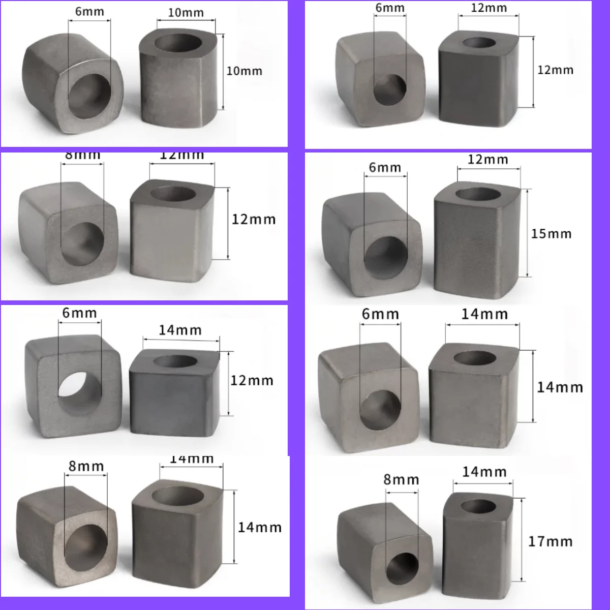 5PCS YG3X Carbide block WEDM Conductivity piece 10x10 12x12 14x14 16x16 20x11mm various apply for high speed wire cut Machine