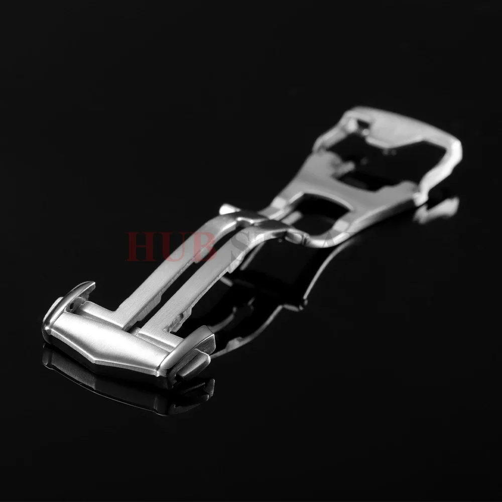 18 مللي متر 20 مللي متر الفولاذ المقاوم للصدأ مشبك ساعة ل أوميغا حزام (استيك) ساعة المشبك الجلود المعادن نشر زر للطي أبازيم اكسسوارات #3