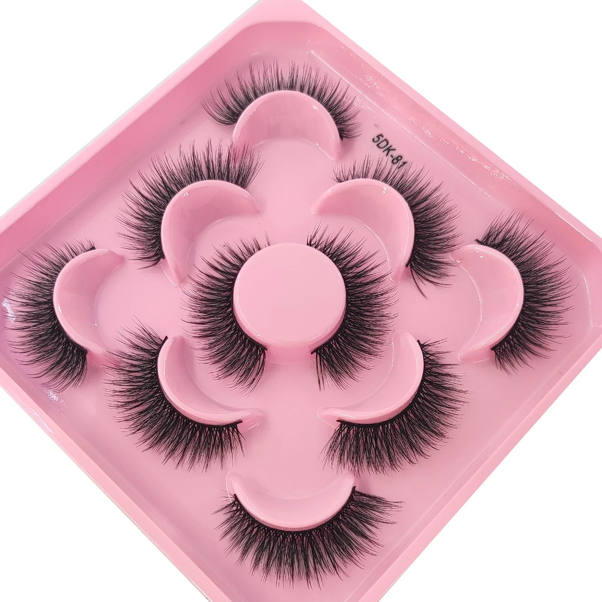 AMSDCN 5 Paar Künstliche Nerzwimpern Langanhaltende Natürliche Dramatische Wimpernverlängerung für Schönheit und Make-up – Detail 19