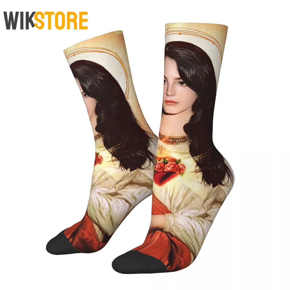 

Fashion Women Men Male Saint Lana Del Rey Socks Breathable Cute Crew Sock