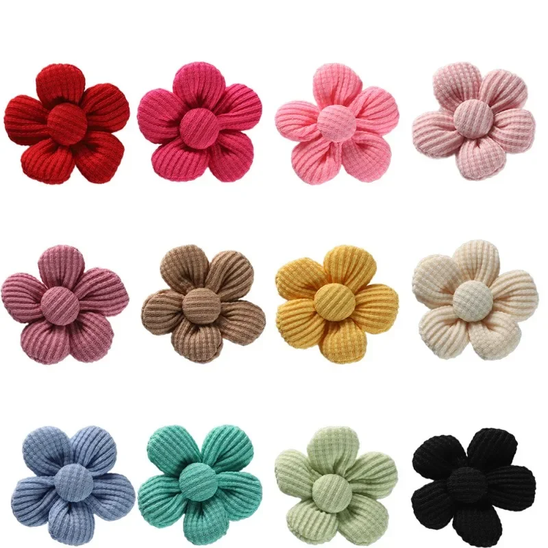 10PS Flower Shape Dog Grooming Bowknot Small Dogs Hair Bows Rubber Bands Pet Cat Dog Hair Bows Pet Hair Accessories Pet Supplies