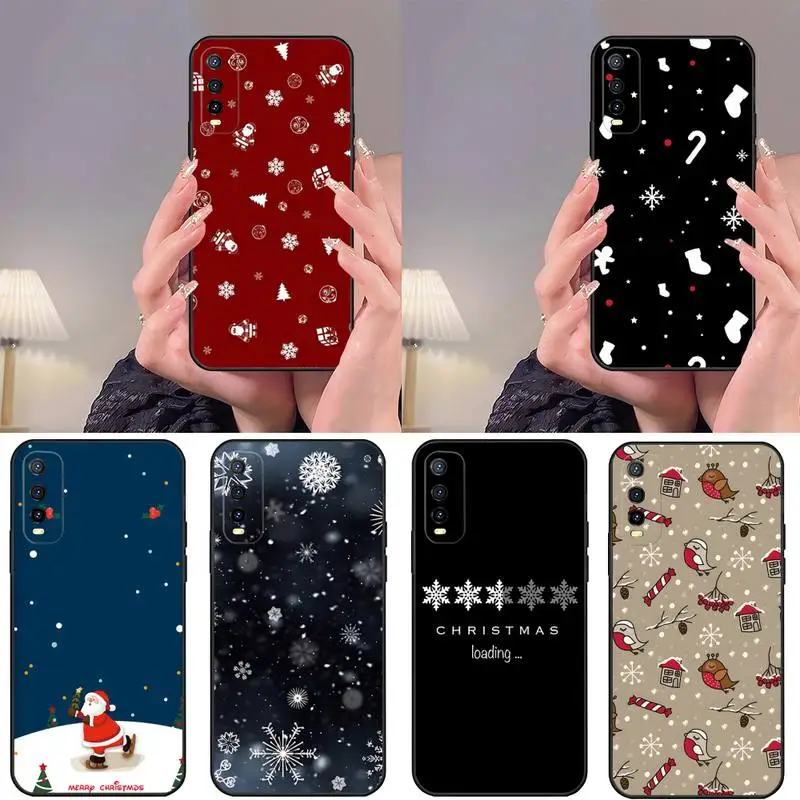 Christmas New Year Phone Case For VIVO Y 95 Y93 Y20 V 19 80 31 70 17 15 23 21 E S10 IQOO 9 Pro X60 NEX Mobile Phone Accessories