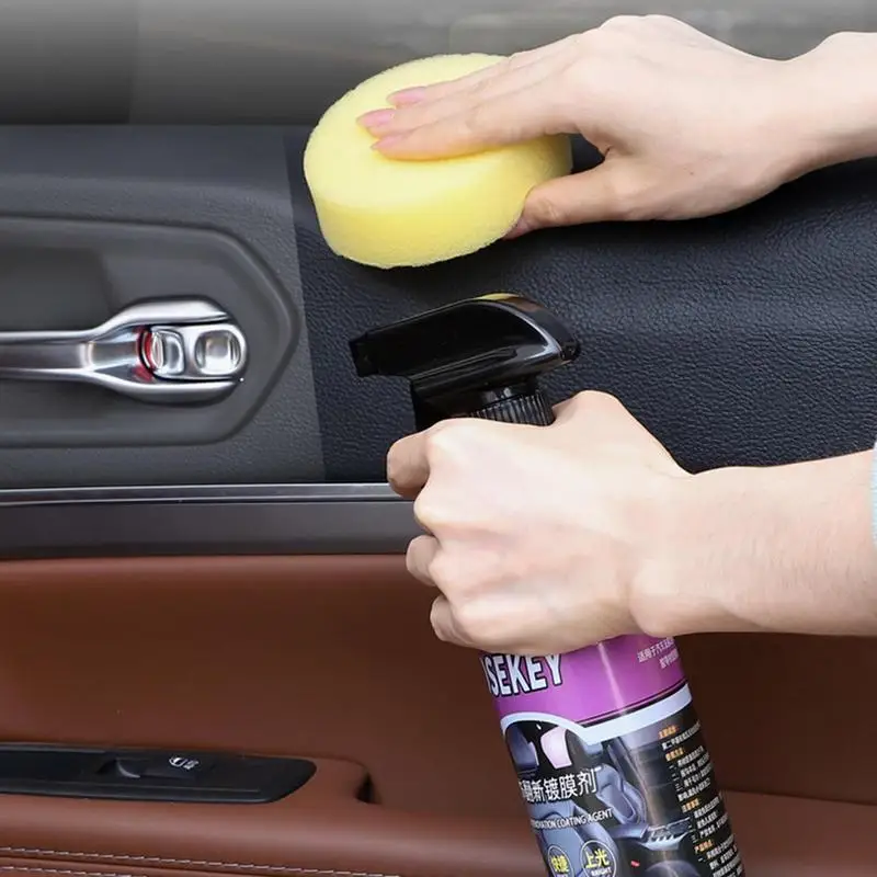 500ml Car Wax Polish Spray High Protection Car Coating Spray Wax Polishing Repair Quick Car Spray For Car Pedals Door Panels