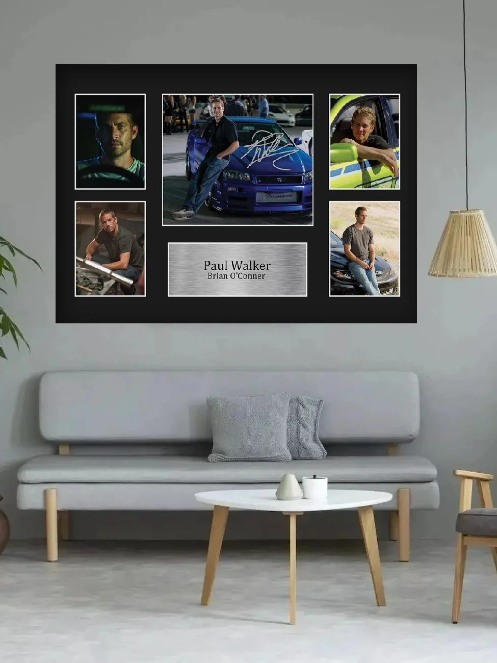 Paul Walker Signed , Art Picture Print Silk Poster, Home Wall Decor