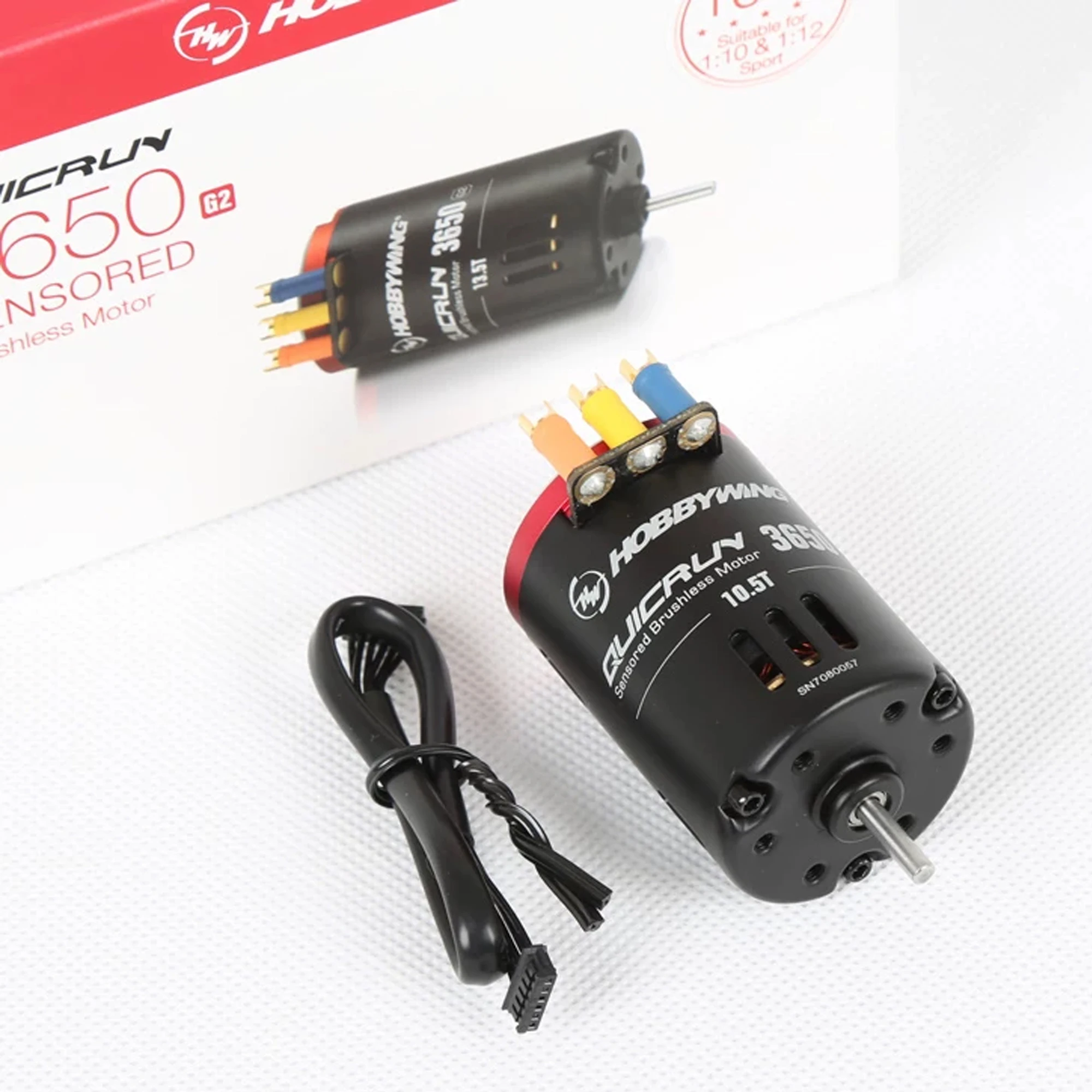 Hobbywing QuicRun 3650 SD G2 Brushless Motors with 10BL 60A / 120A ESC and LED Program Box General combo for 1/10 RC Racing Cars
