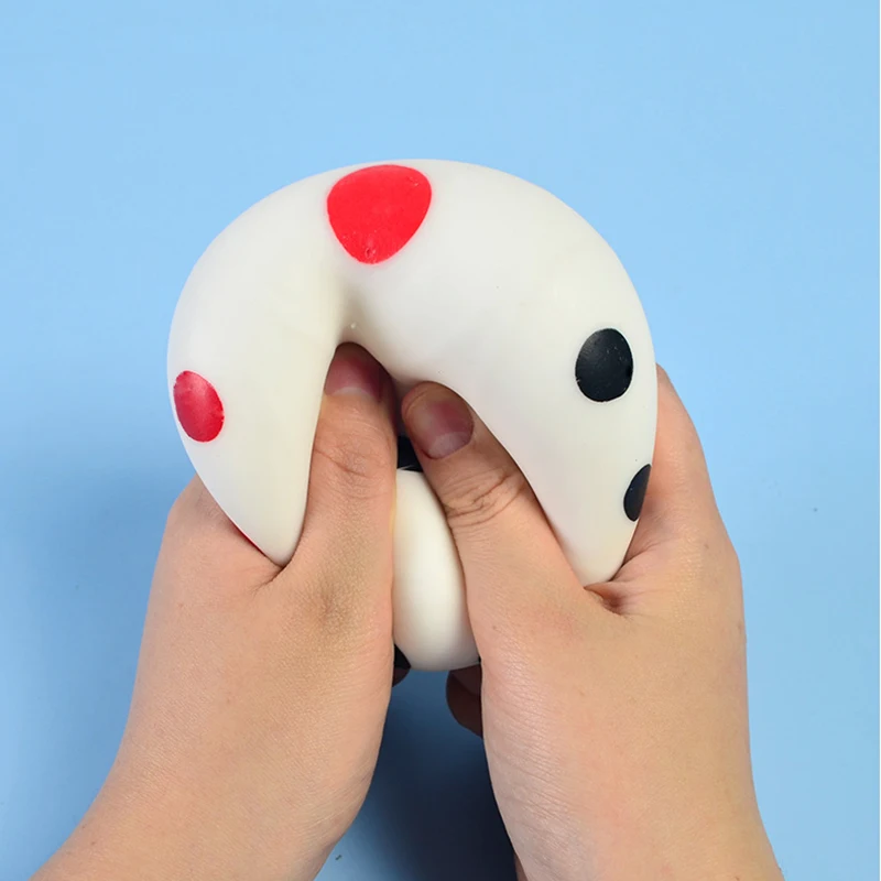 Dadu Squishies 2.56" Kawaii Lembut Slow Rising Dadu 6 Sisi Besar dengan Titik-titik Pereda Stres Mainan Anak Koleksi Alat Dekorasi