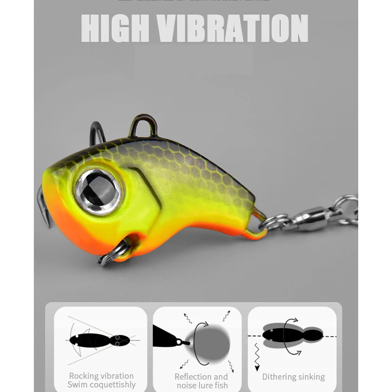 5 قطعة مجموعة طعوم الصيد المتذبذب الدورية المعادن VIB الاهتزاز الطعم سبينر ملعقة تهزهز طعوم البحر الاصطناعي الطعوم الصلبة الترتر معالجة