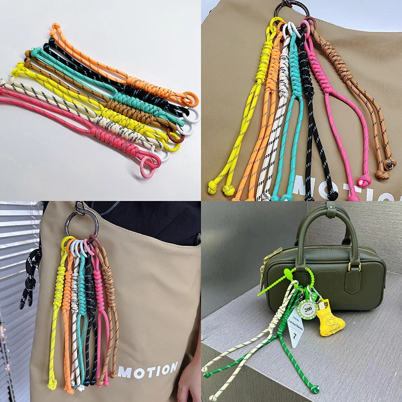 Nylon Handmade Rope Couple Style Hand And Feet Chian Vintage Keychain Bag Pendant Decoration