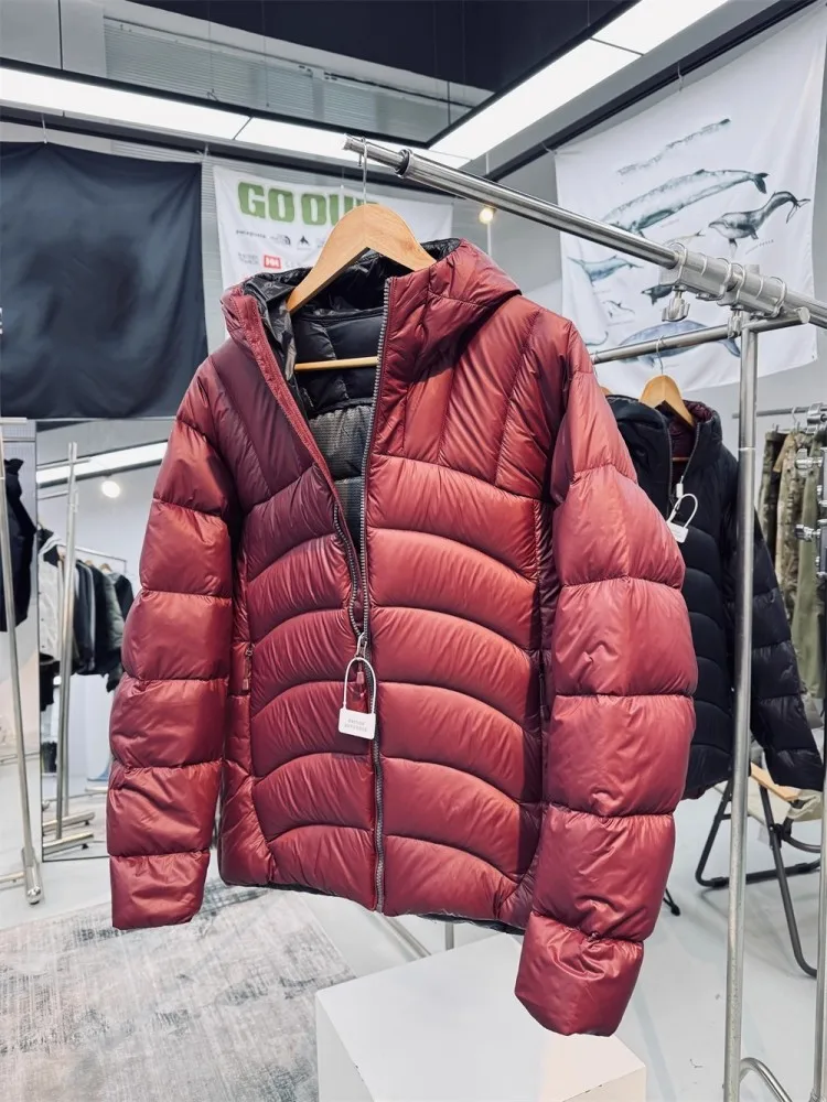 Winter Outdoor Thick Windproof Men Down Coat Zipper Hooded Skiing Puffer Jacket Long Sleeve Overocat Climb Mountains Outerwear