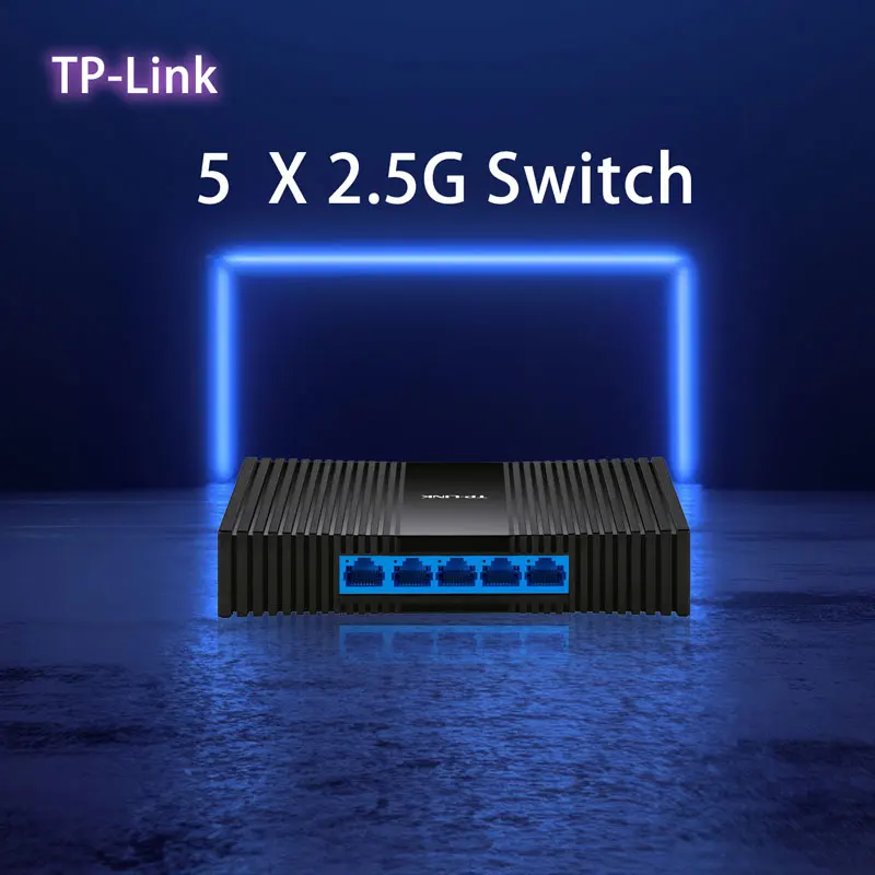 TP-Link 5 Port 2.5Gbps Ethernet Switch 2500M Network RJ45  Plug&Play Networking Hub Internet Splitter 1G Switches