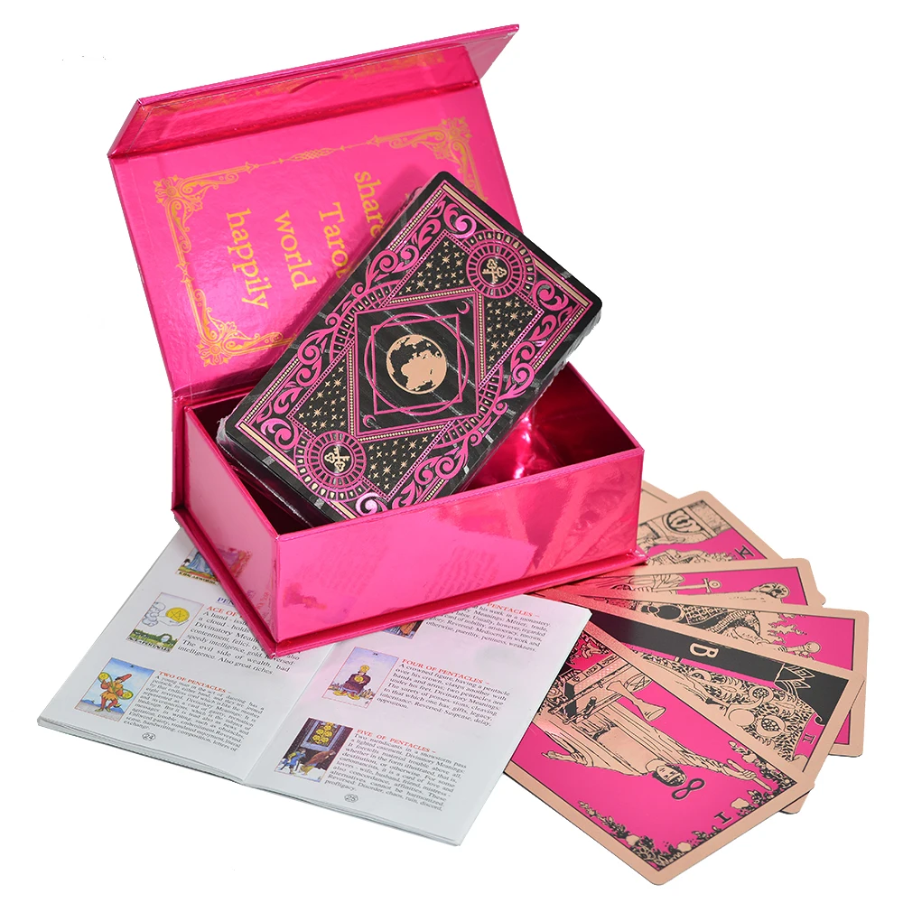 Sun Red Tower Luo Brand Set Mysterious Divination Card Game Prediction Card PVC Waterproof and Wear Resistant Luxury Gift Box