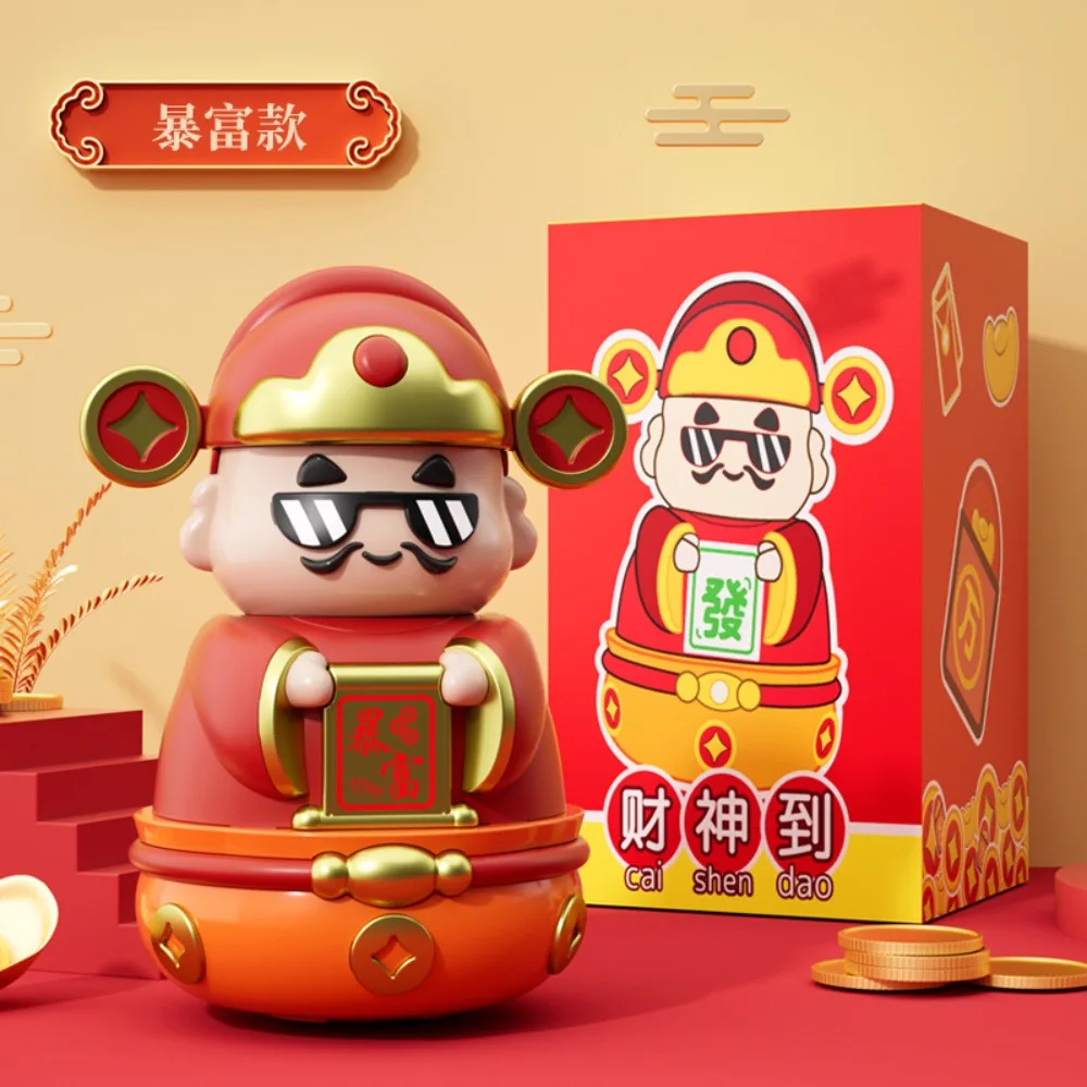 

Savings Tank The God of Wealth Piggy Bank Decorative Openable New Year Saving Box Cartoon Good Symbolism Chinese God Ornaments