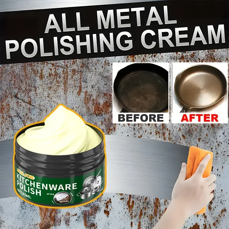 

Многофункциональная паста для полировки металла — универсальный крем для ремонта металла, подходящий для вытяжек, хромированных автомобилей и т. д.