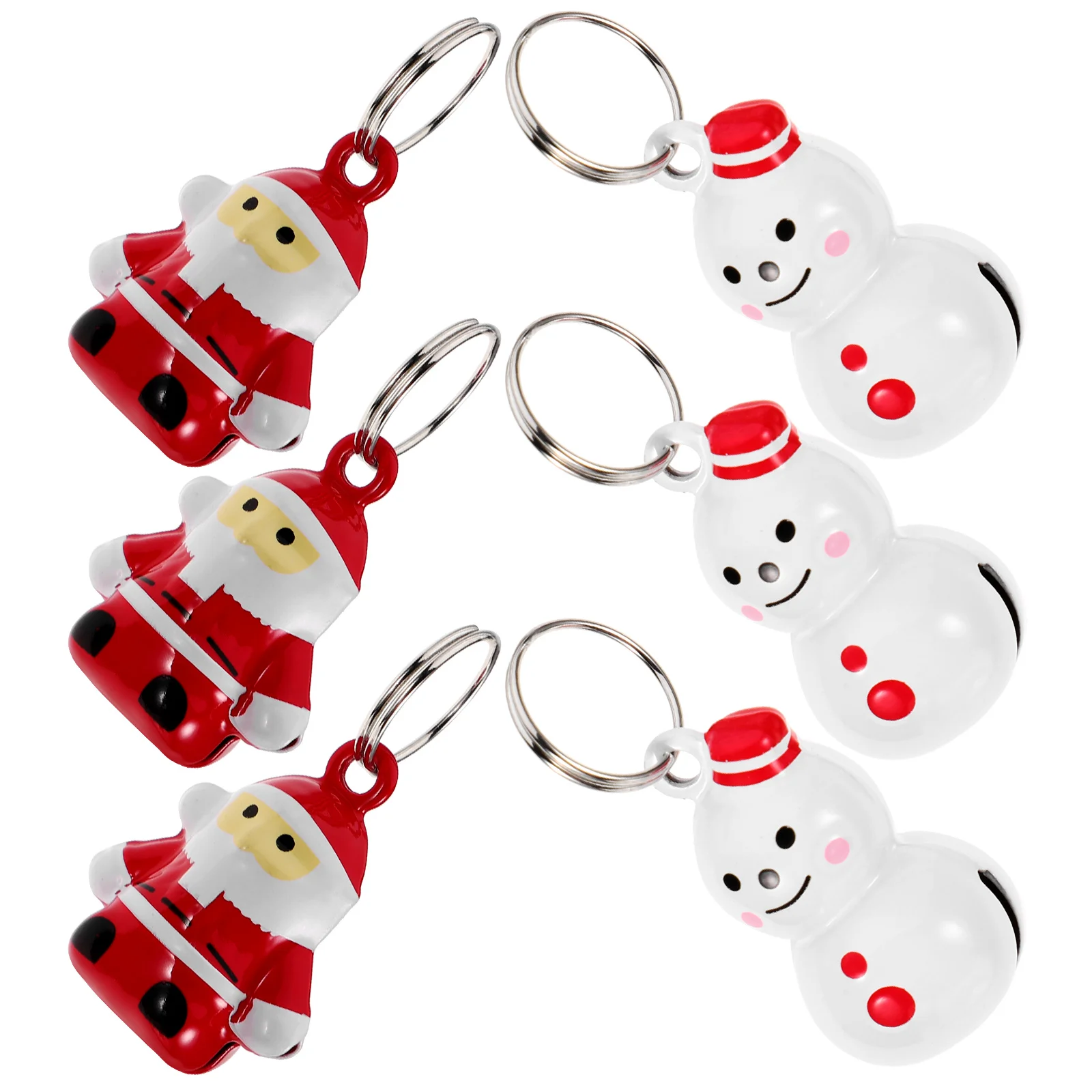 

6 Pcs Christmas Collar Bells Cat Accessories Grimace Pet Hanging Copper Multi-function