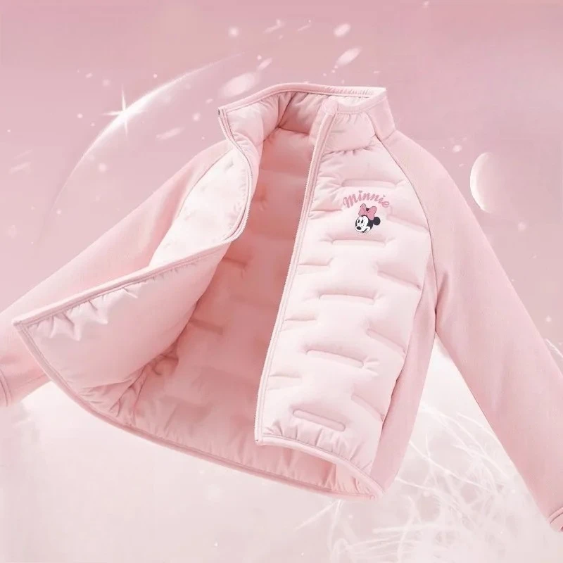 

2025 Girls Light Down Jacket, Winter Warm Coat for Kids School Base Layer Must-Have Outerwear