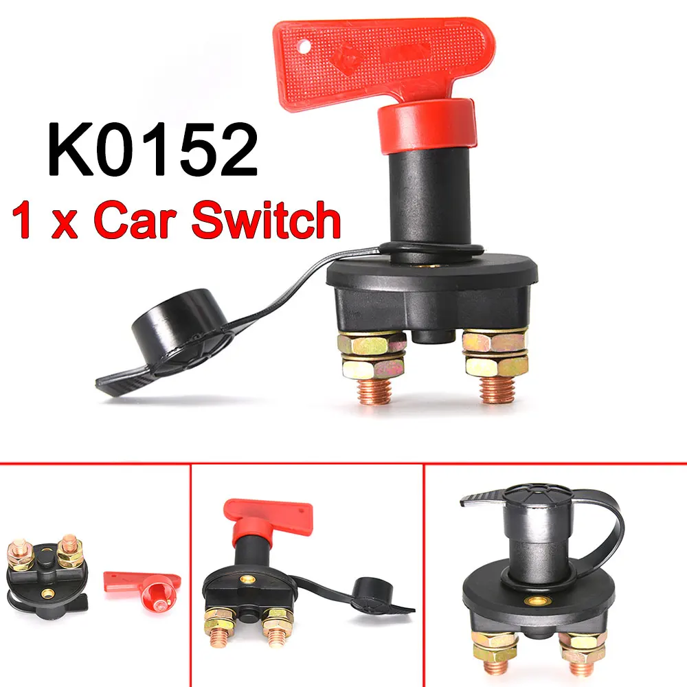 

1PC Car Battery Disconnect Switch Battery Disconnect Cut Off Switch Power Isolator Cut Off Kill Battery Rotary Switch for Truck