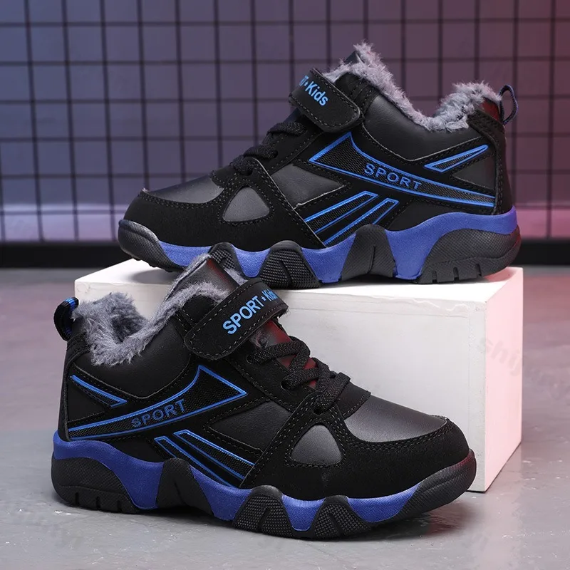 الأولاد الدافئة سميكة المخملية منخفضة أعلى أحذية رياضية قطنية غير رسمية شتاء 2025 أزياء الأطفال تنوعا أفخم أحذية رياضية مريحة #4