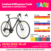 Hiland 700c road bike, 14 speeds, lightweight aluminum frame, racing bike, city commuter road bike for men and women
