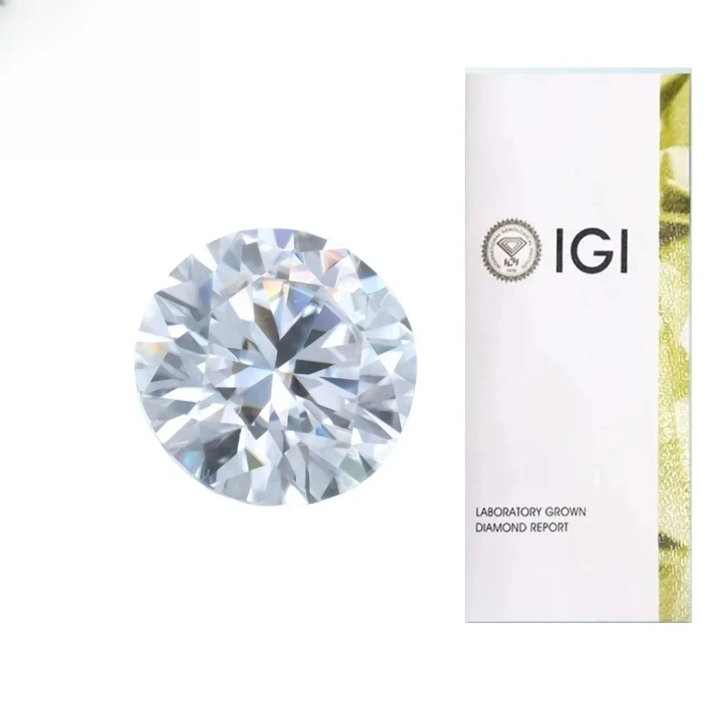 

Ювелирные изделия Zuanfa, оптовая продажа, сертификат GIA IGI 1, выращенный в лаборатории бриллиант CVD HPHT Diamond D, цвет VVS Diamond