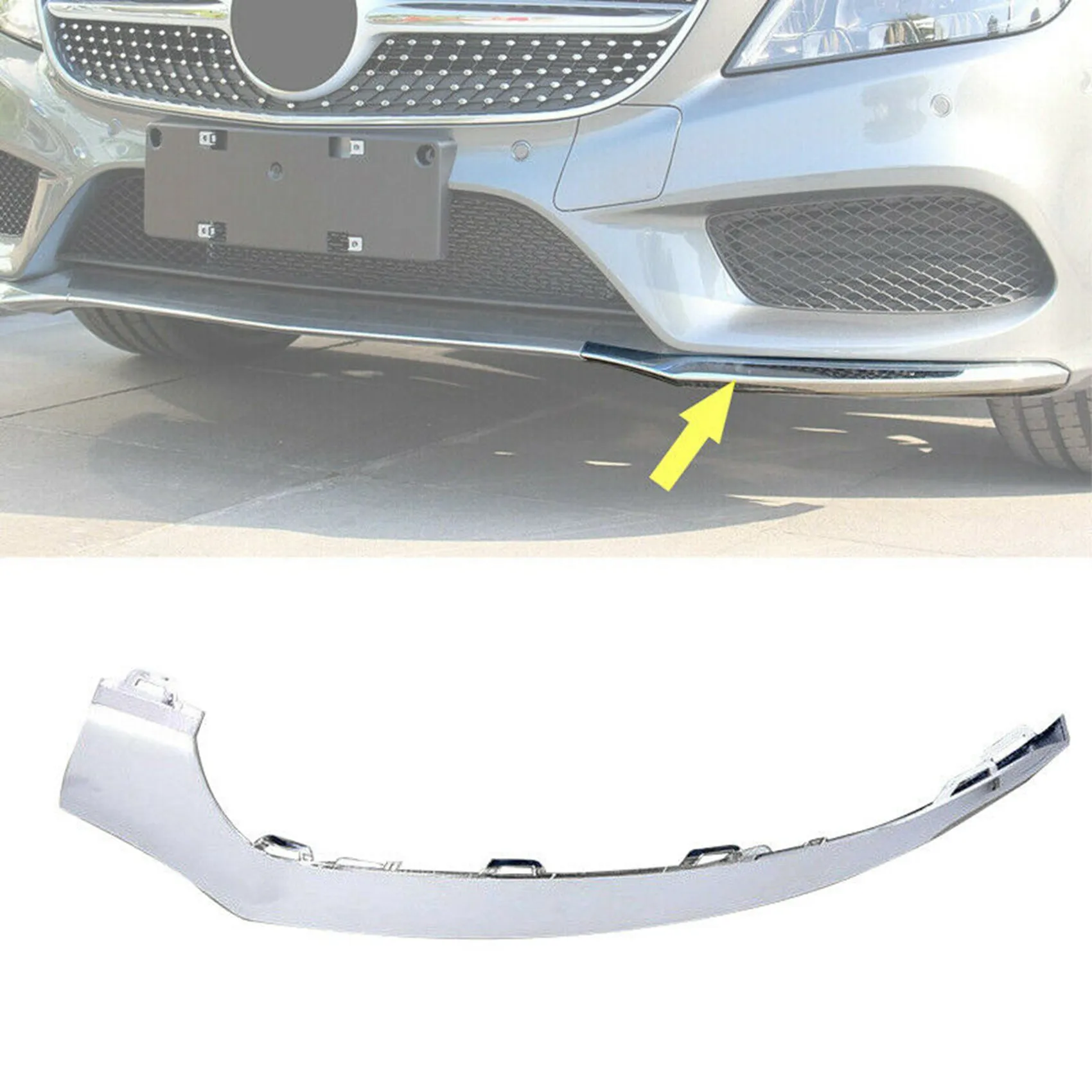 

Front Bumper Lip Chin Spoiler Splitter Body Kit Left Fit for Mercedes Benz W218 2188851574