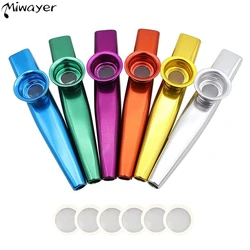 Miwayer Exquisite Aluminum Alloy Kazoo With 5 Kazoo Flute Diaphragms And A Beautiful Gift Box-Musical Instruments.