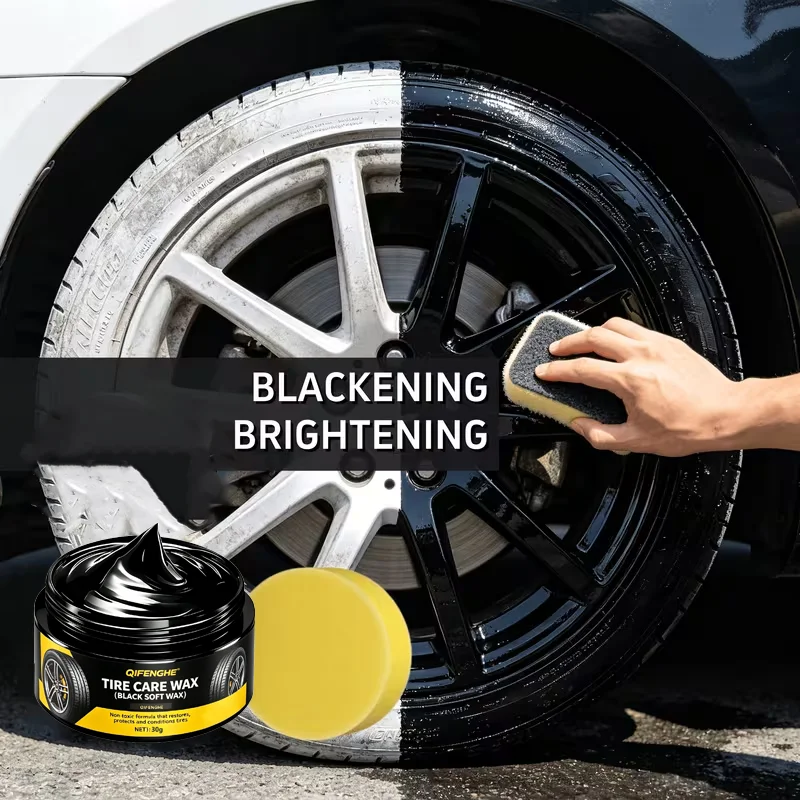 Tire Care Wax, Multi-Function Interior Plastic Refinishing Paste, Tire Polishing, Maintenance for Plastic and Rubber Products