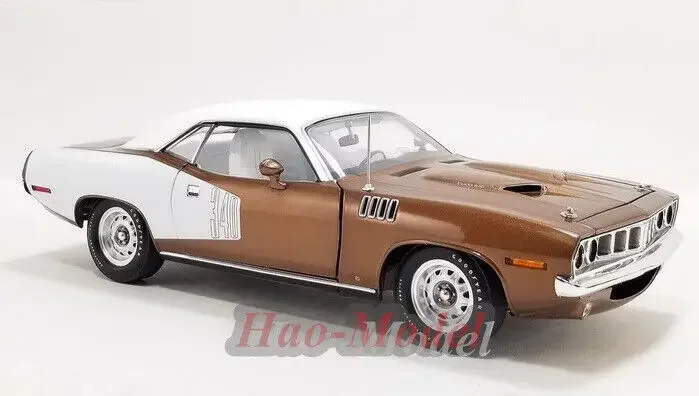 

ACME 1/18 новинка для Plymouth Cuda 1971, литая под давлением модель автомобиля из сплава, подарки на день рождения для мальчиков, коллекция для хобби, моделирование