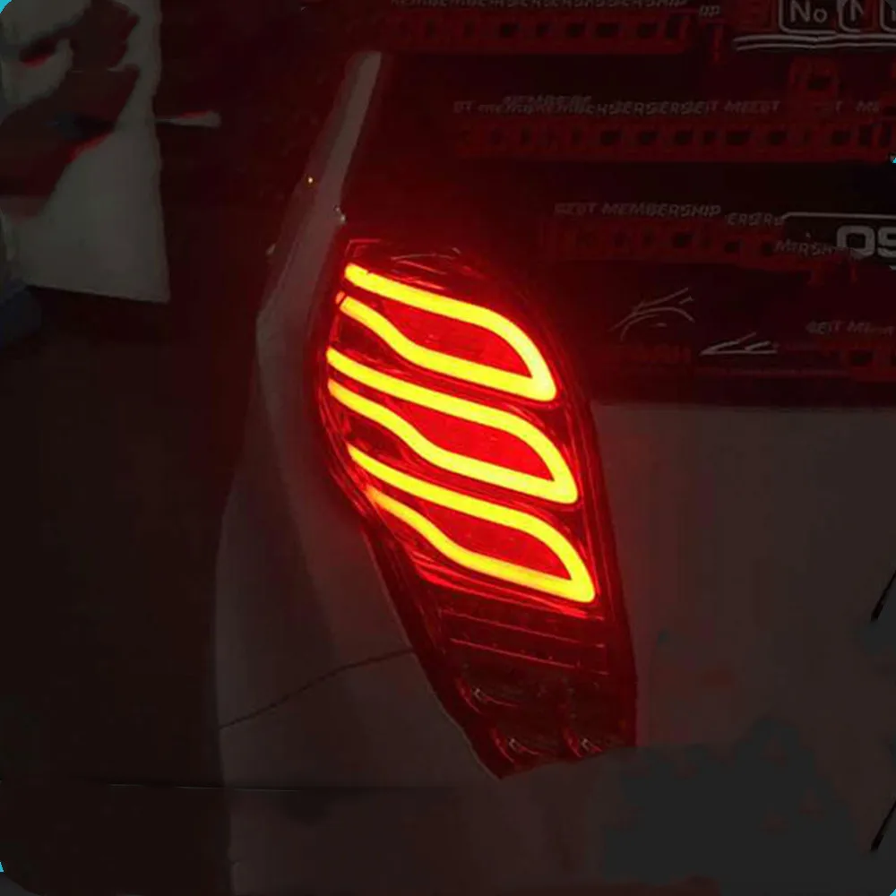 Chevrolet Spark/Beat LED Tail Lights New Spark Rear Trunk Lamp DRL+Turn Signal+Reverse+Brake