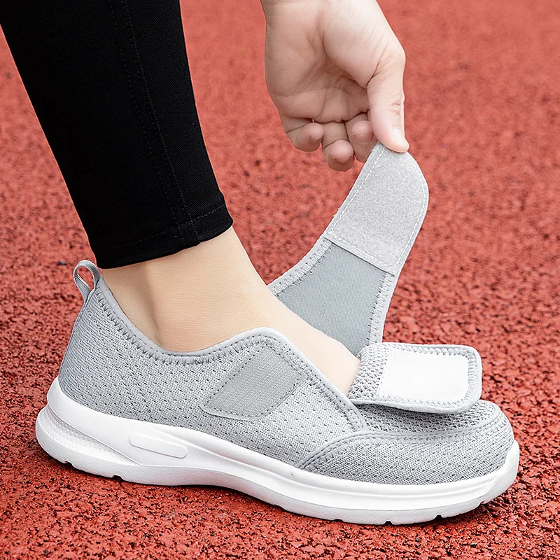 Unisex New Women Orthopedics Wide Feet Swollen Walking Casual Shoes Thumb Eversion Adjusting Soft Comfortable Diabetic Man Shoes